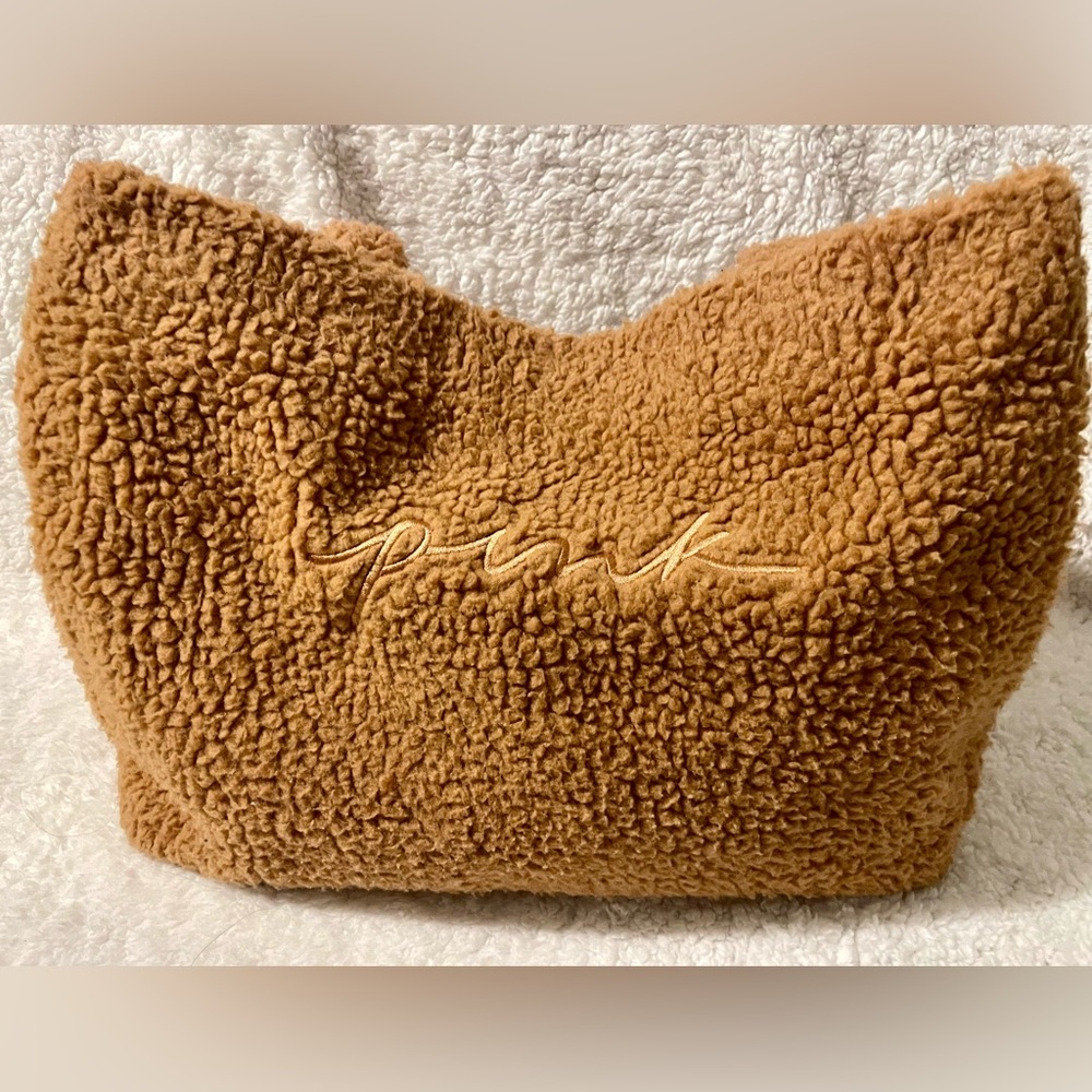 VS Pink Sherpa Tote Bag